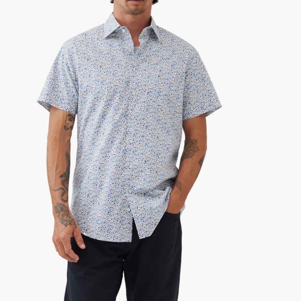 Rodd & Gunn Gale Street Floral Short Sleeve Button-Up Shirt